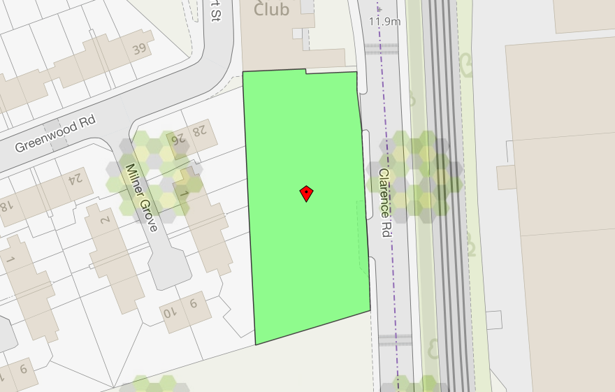 Land, Clarence Road CE85712 Green.PNG