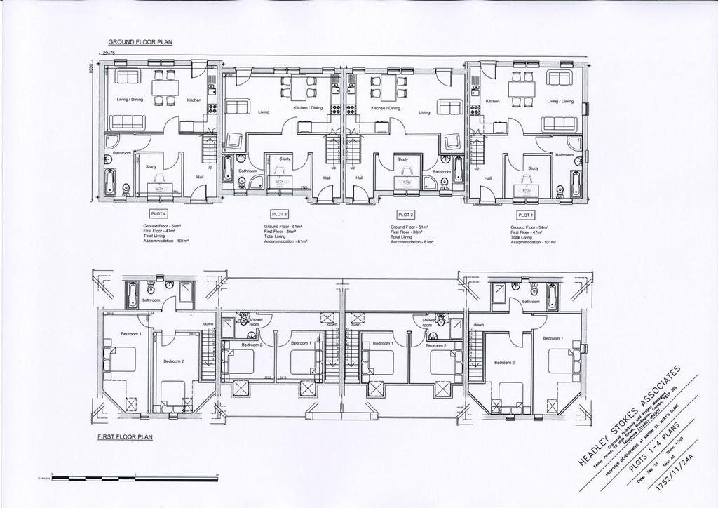 Floor Plans Units 1-4