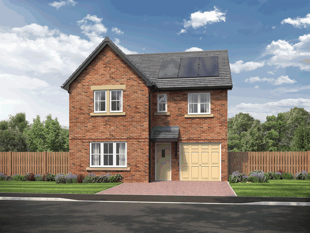 External CGI of 4 bedroom Sanderson