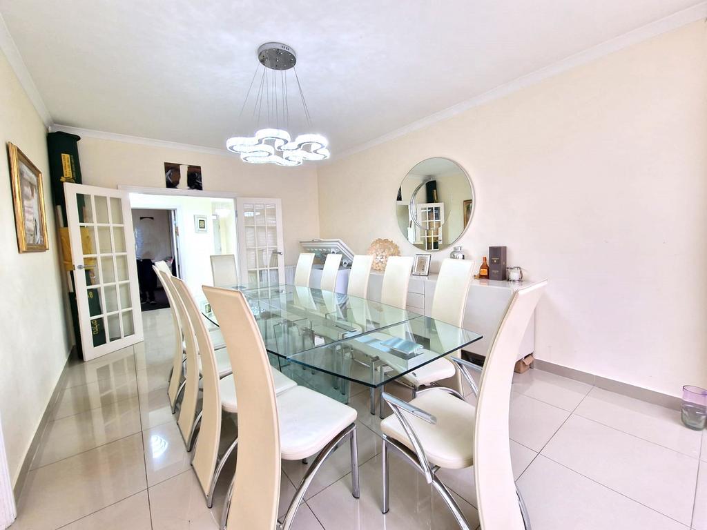 A larger than average extended semi detached fami