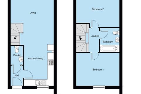 2 bedroom terraced house for sale - Aster Close, Fallow Fields, Gloucester GL2