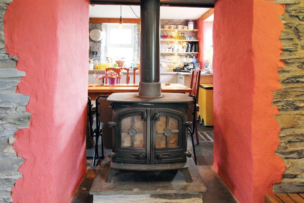 Double Sided Log Burning Stove