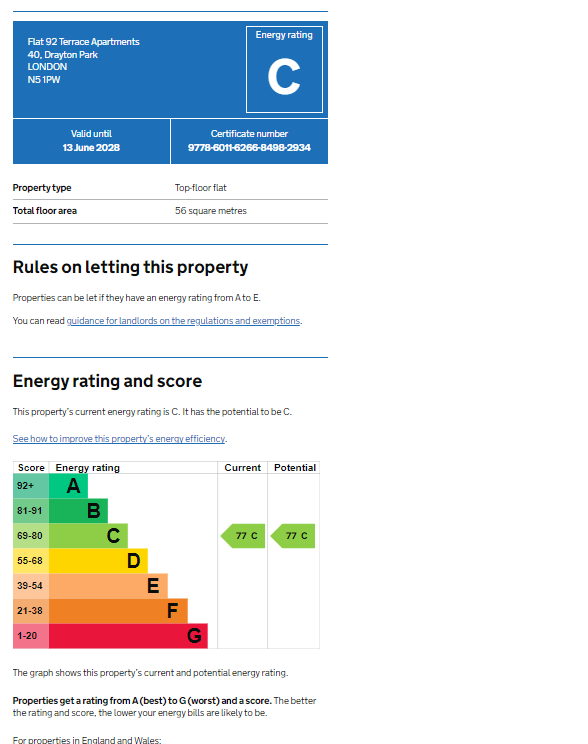 EPC (Contains public sector information licensed under the Open Government Licence v3.0.)