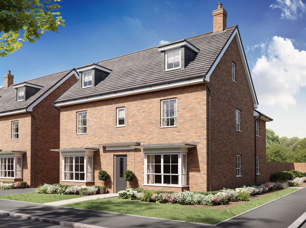 Exterior CGI image of our 5 bed Marlowe home