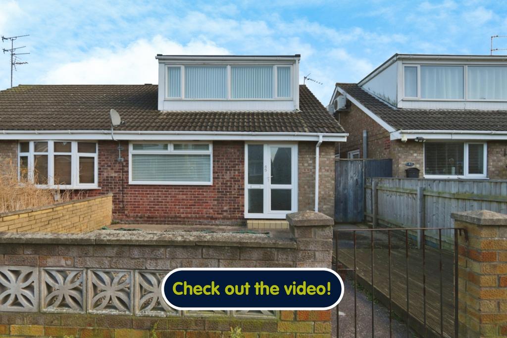 Jendale, Hull, HU7 4BB 2 bed semidetached bungalow for sale £130,000