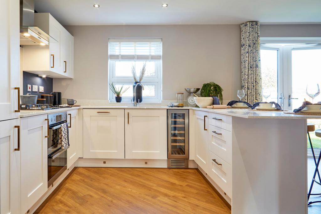 Modern fitted kitchen in the Chester 4 bedroom...