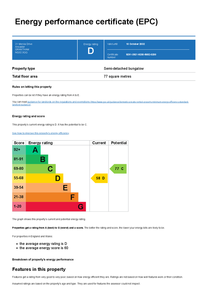 EPC Certificate