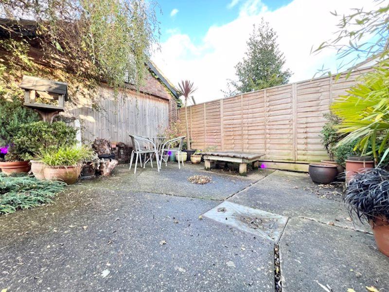 Concrete patio area