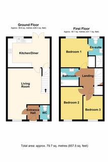 3 bedroom terraced house for sale, Kings Wall Drive, Glan Lyn - REF#00023834