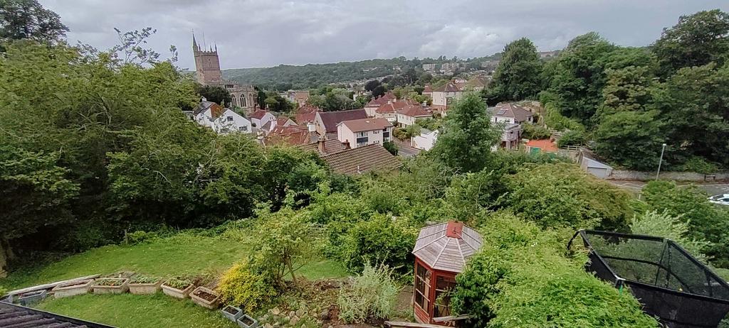 View of church from garden