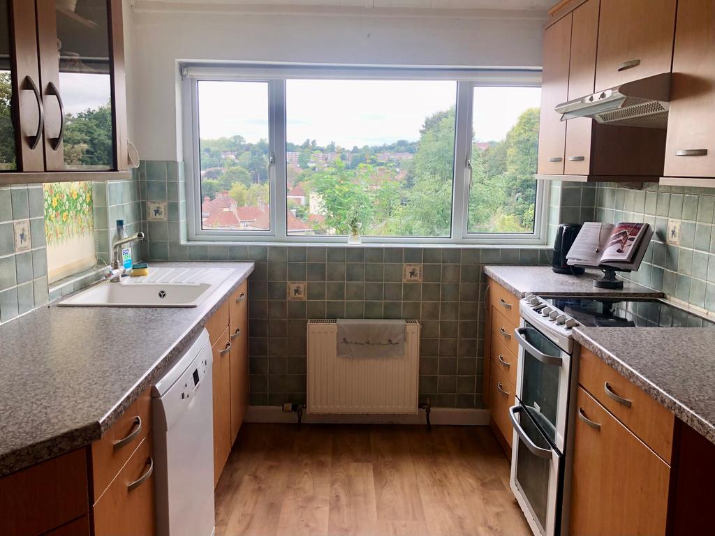 Kitchen with view