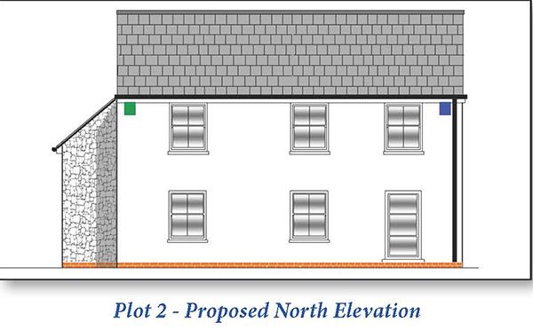 Proposed North Elevation (Plot Two)