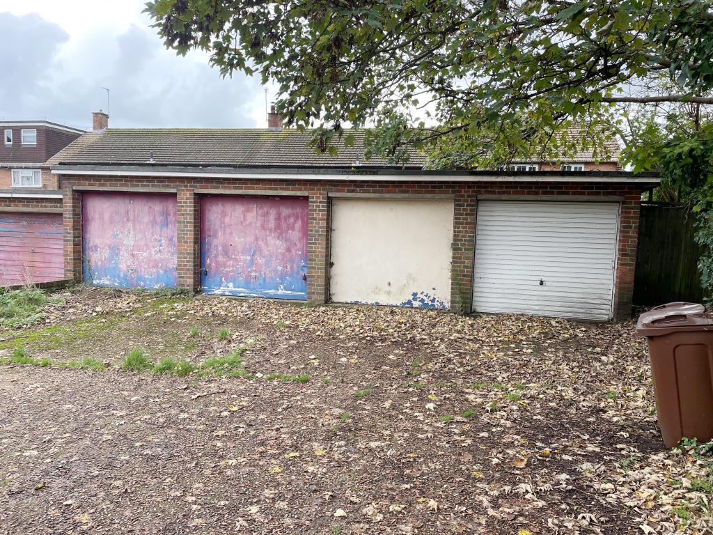 First block of four garages