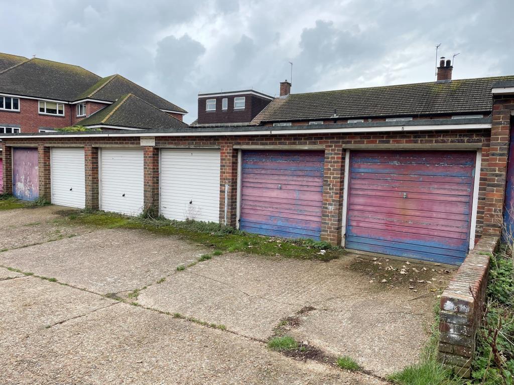 Second block of six garages