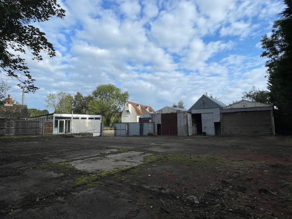 View of the yard from back to the front