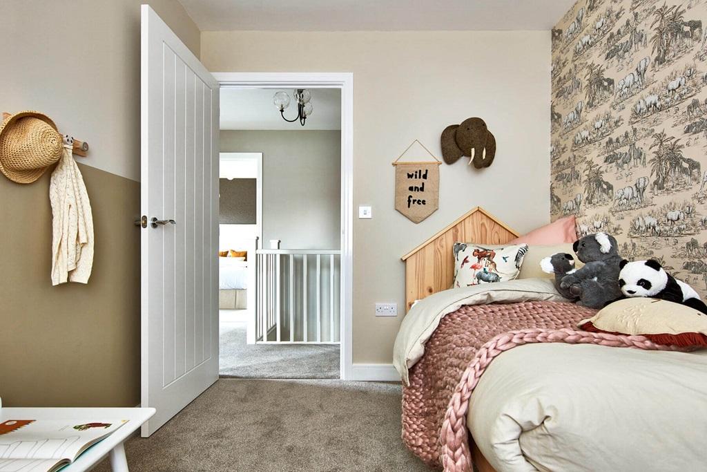 Bedroom 3 is an ideal children's room or home...