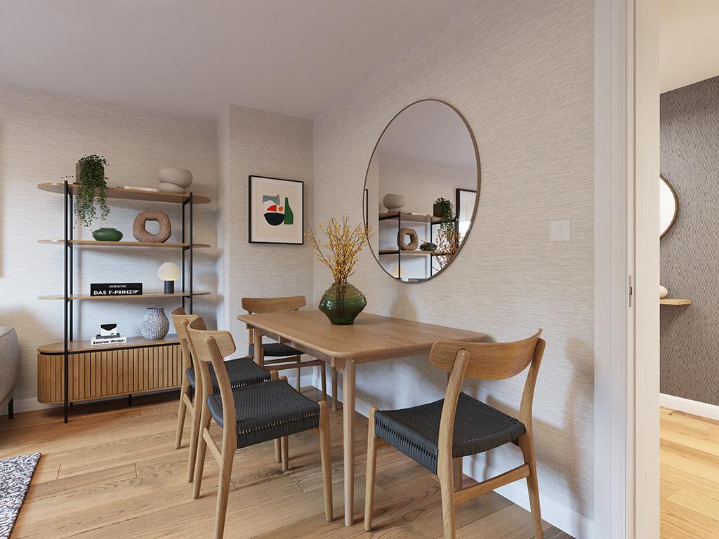 Internal image of the dining area in the...