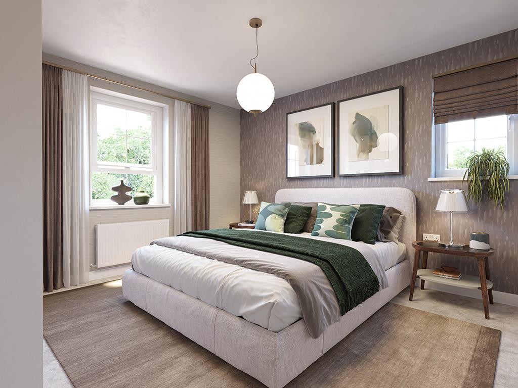 Internal image of the second bedroom in the...