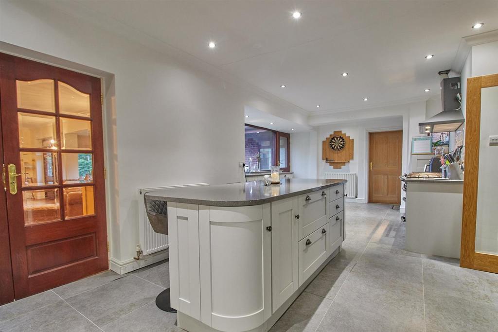 Refitted open plan living dining kitchen to rear