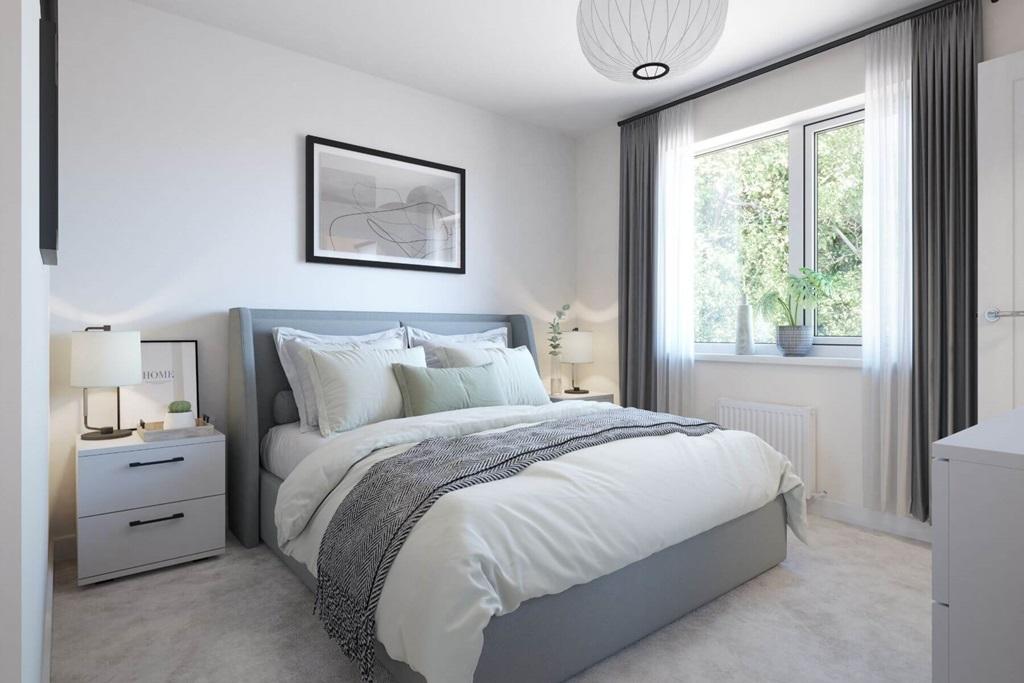Ample room for a double bed and storage