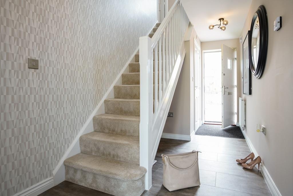 Hallway and convenient cloakroom