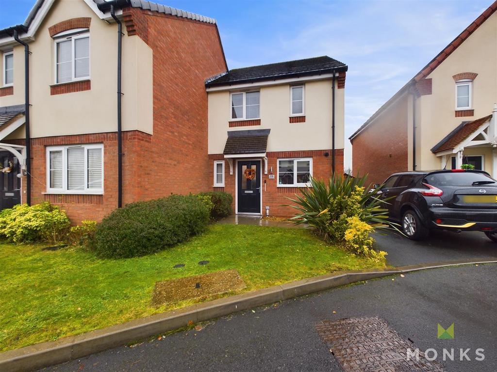 Coracle Close, Sundorne, Shrewsbury 3 bed semidetached house for sale