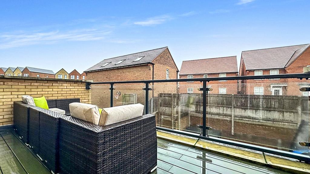 Rear Balcony: