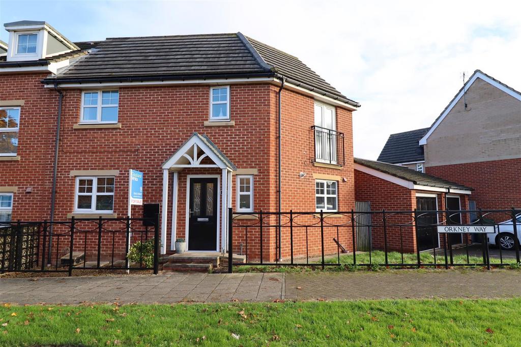 Orkney Way, Thornaby, StocktonOnTees, TS17 8GE 3 bed end of terrace