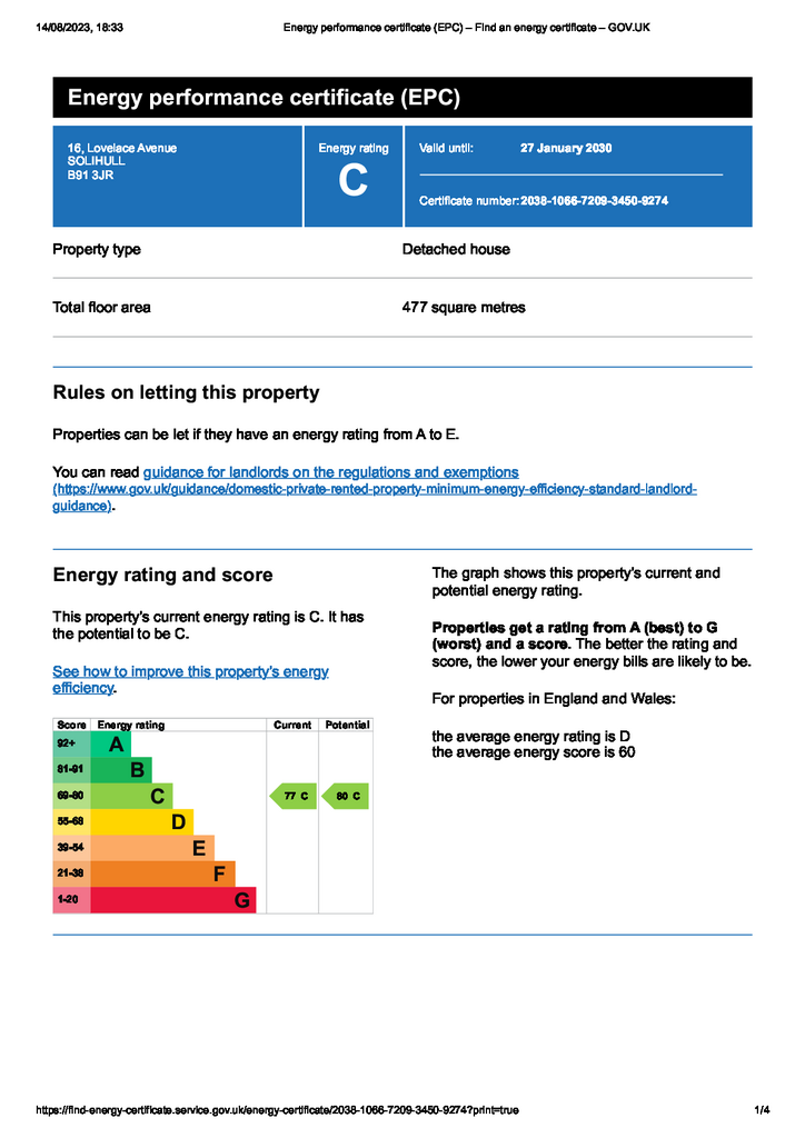 Energy performance c