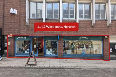 Retail property (high street) to rent, 11-13 Westlegate, Norwich, Norfolk, NR1 3LT