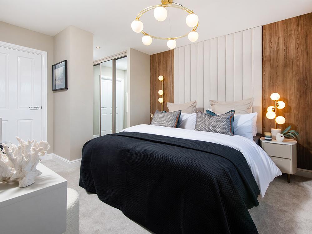 Master bedroom with dressing area and en-suite