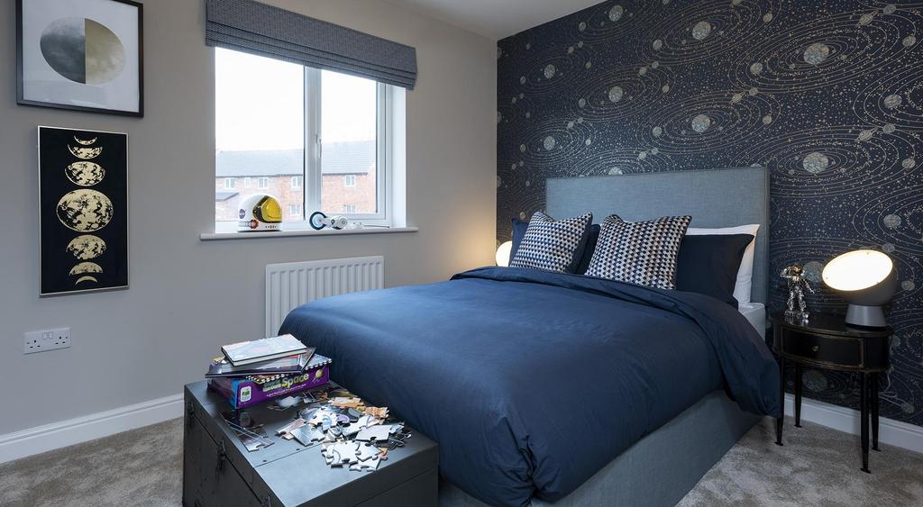 Stylish double third bedroom