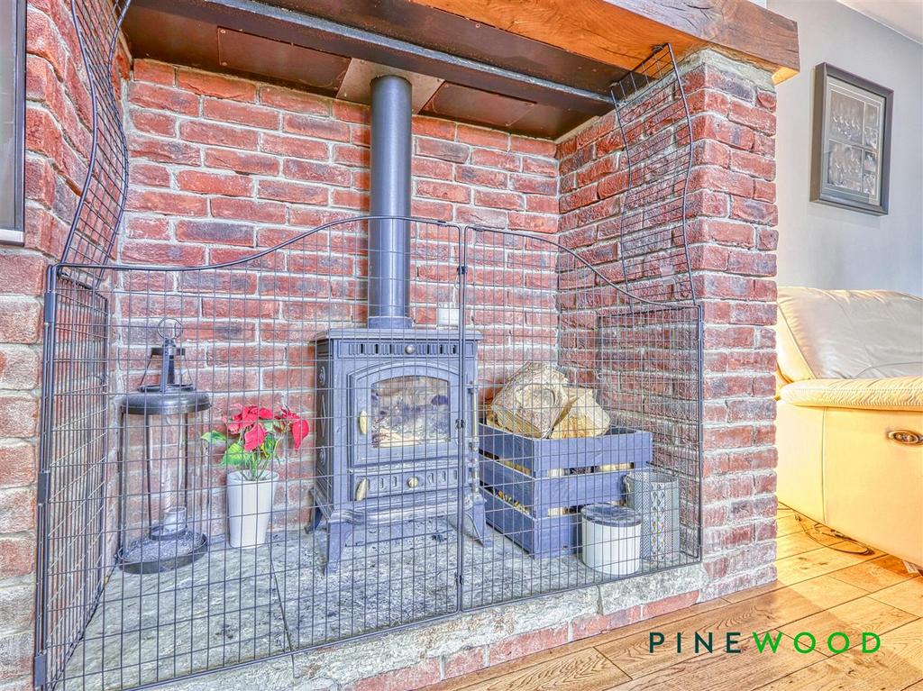 Lounge fireplace