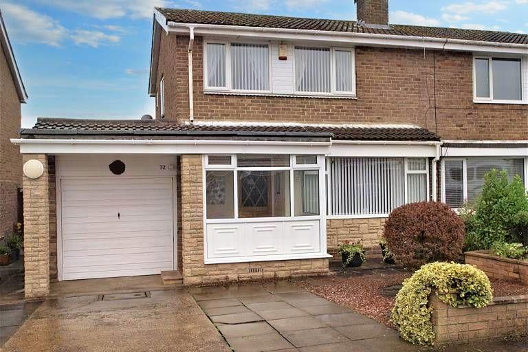 Highburn, Cramlington... 3 bed semidetached house for sale £189,950