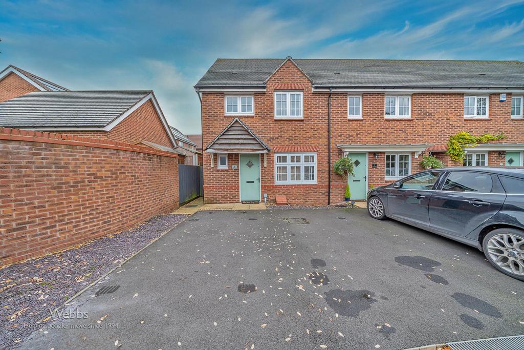 Myrtle Glade, Churchbridge, Cannock WS11 3 bed end of terrace house for