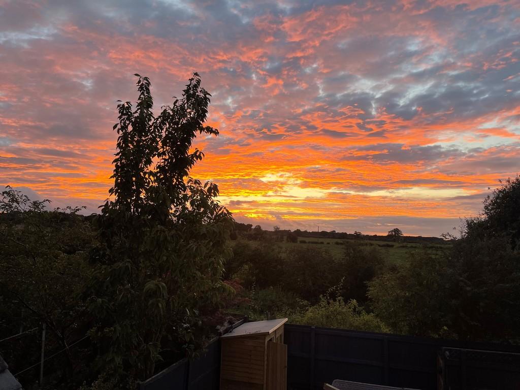 Countryside sunsets from the master bedroom