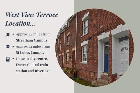 3 bedroom terraced house to rent, West View Terrace, Exeter