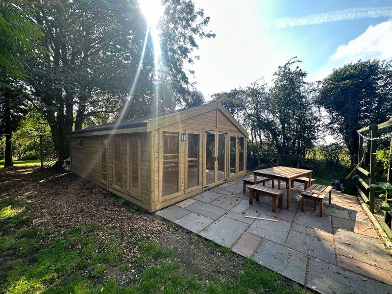 Outside garden room