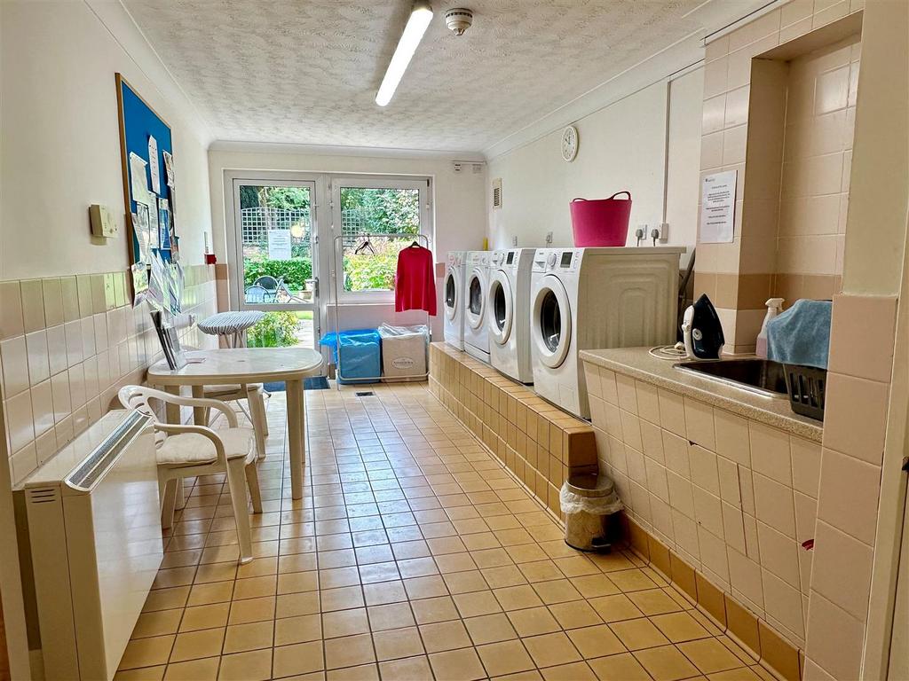 Communal laundry room