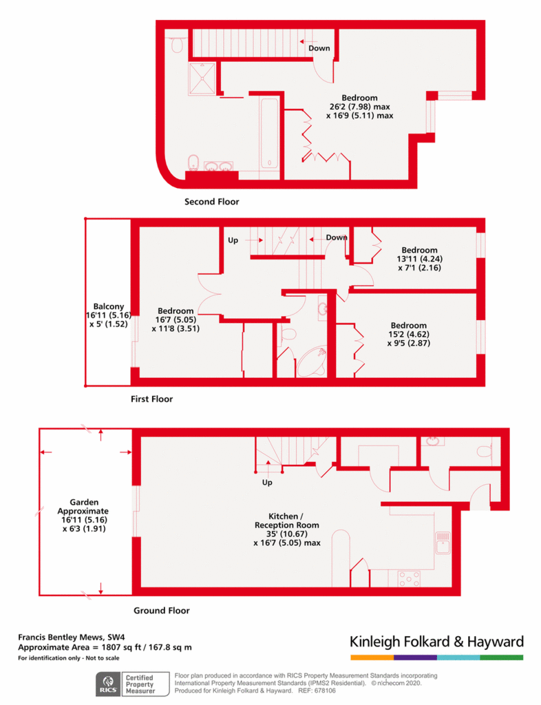 Francis Bentley Mews, Clapham 4 bed terraced house for sale - £1,495,000