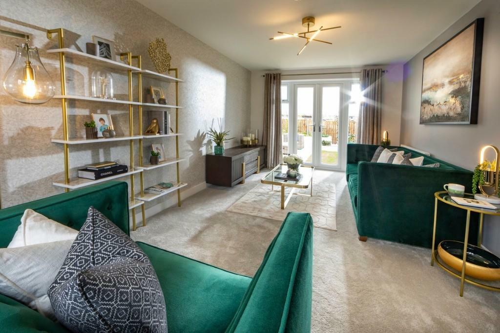 Example living room with double French doors