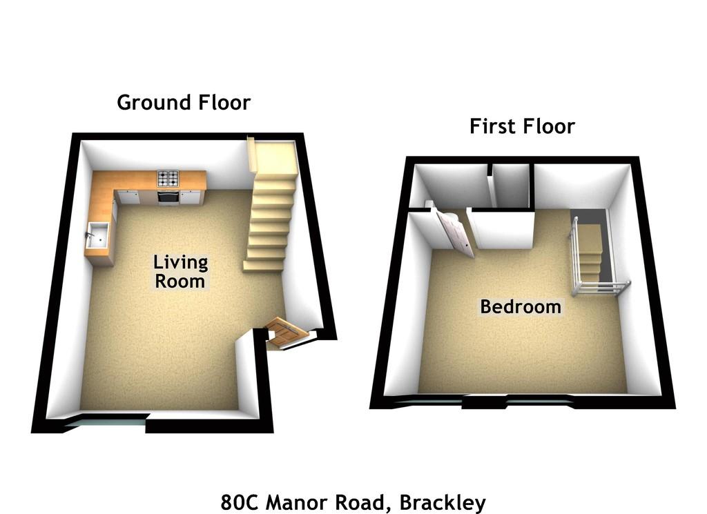 80 C Manor Road, Brackley 3d