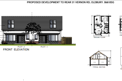 Plot for sale - Rood End Rd - Site With Planning For 2x Bungalows, Oldbury, Oldbury, B68