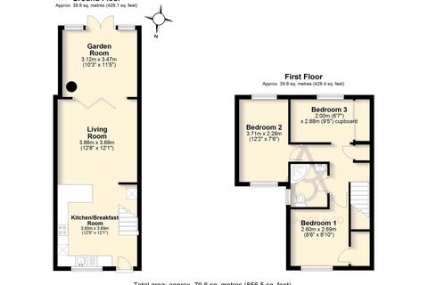 3 bedroom terraced house for sale, Helmdon, Brackley NN13