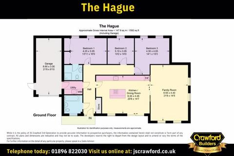3 bedroom detached bungalow for sale, The Hague, Philiphaugh MIll, Ettrickhaugh Road, Selkirk