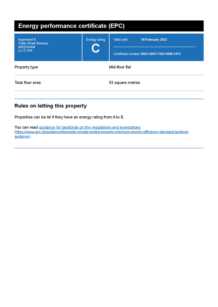 EPC Certificate