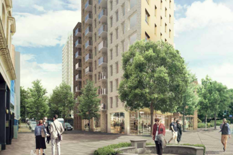1 bedroom flat for sale, Plot 02 05 at Helo Tower, 70 York Road, Battersea  SW11