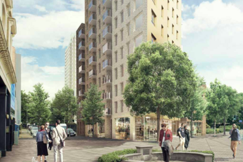 1 bedroom flat for sale, Plot 02 08 at Helo Tower, 70 York Road, Battersea  SW11