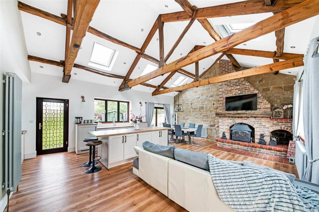 Open plan living dining kitchen