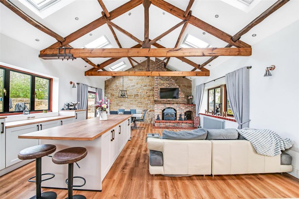 Open plan living dining kitchen